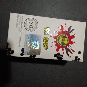 Unopened box of needles for a tattoo gun